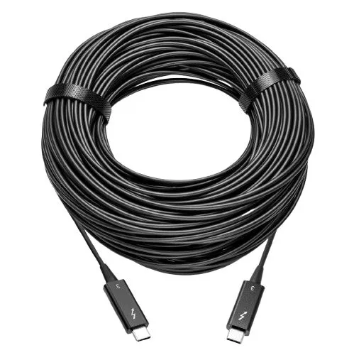 MicroConnect Thunderbolt 3 Optical kabel, 50 m, svart