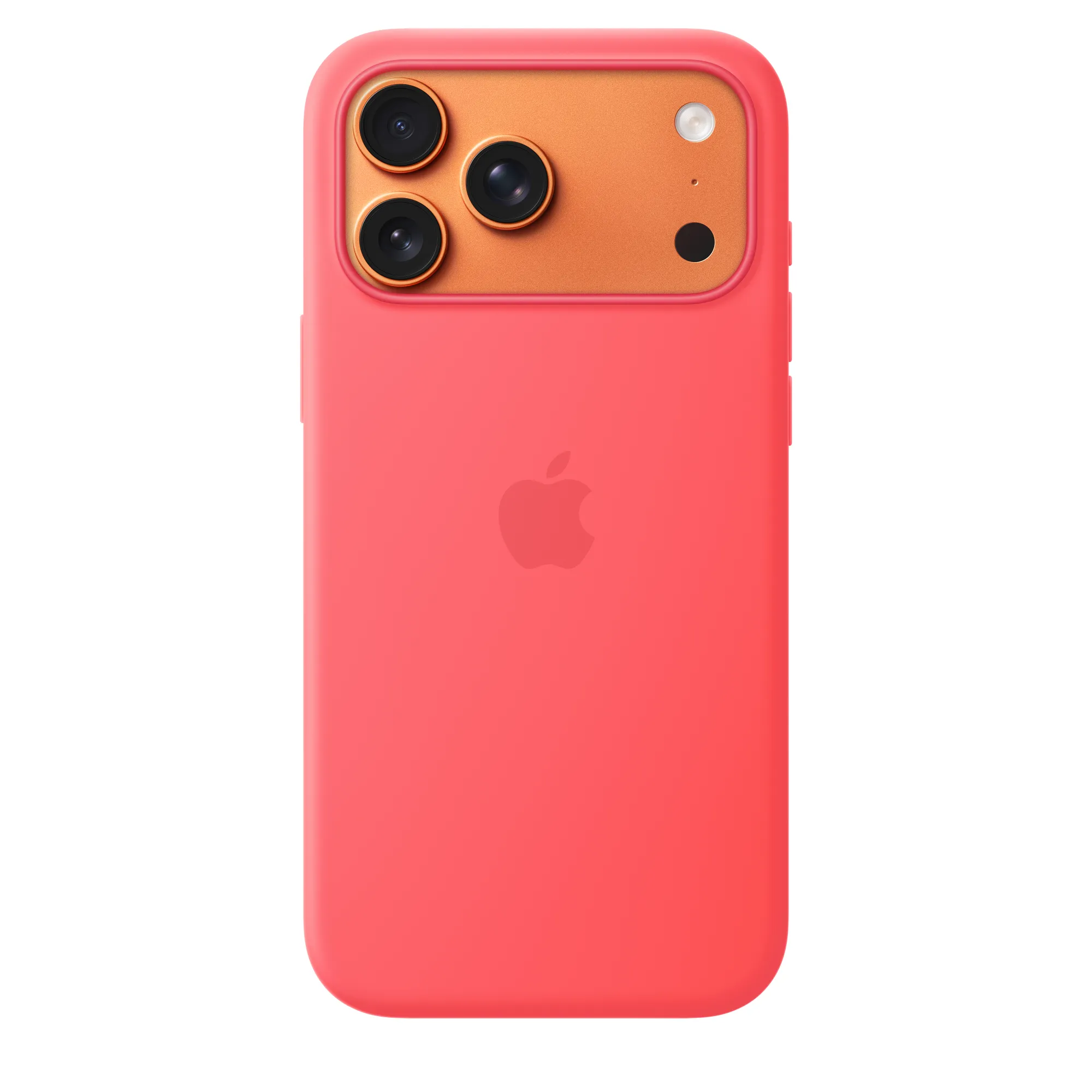 Apple iPhone 17 Pro Max Silicone Case with MagSafe, Bright Guava