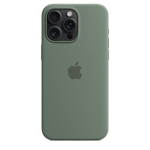Apple iPhone 15 Pro Max, MagSafe -silikonikuori, Sypressinvihre&auml;