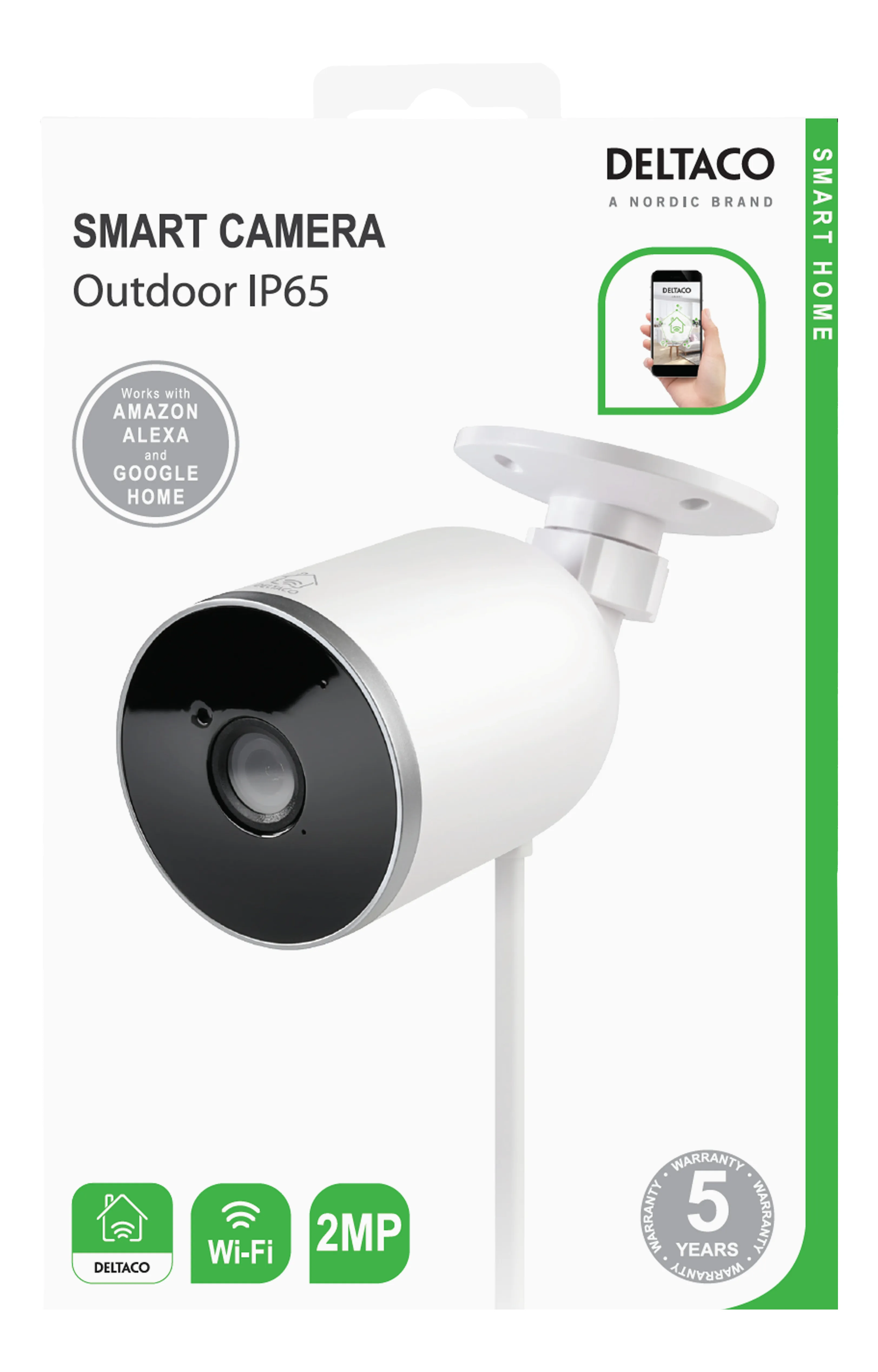 Deltaco Smart Home SH-IPC04- smart camera for outdoor, IP65, 1080p, IR 10m