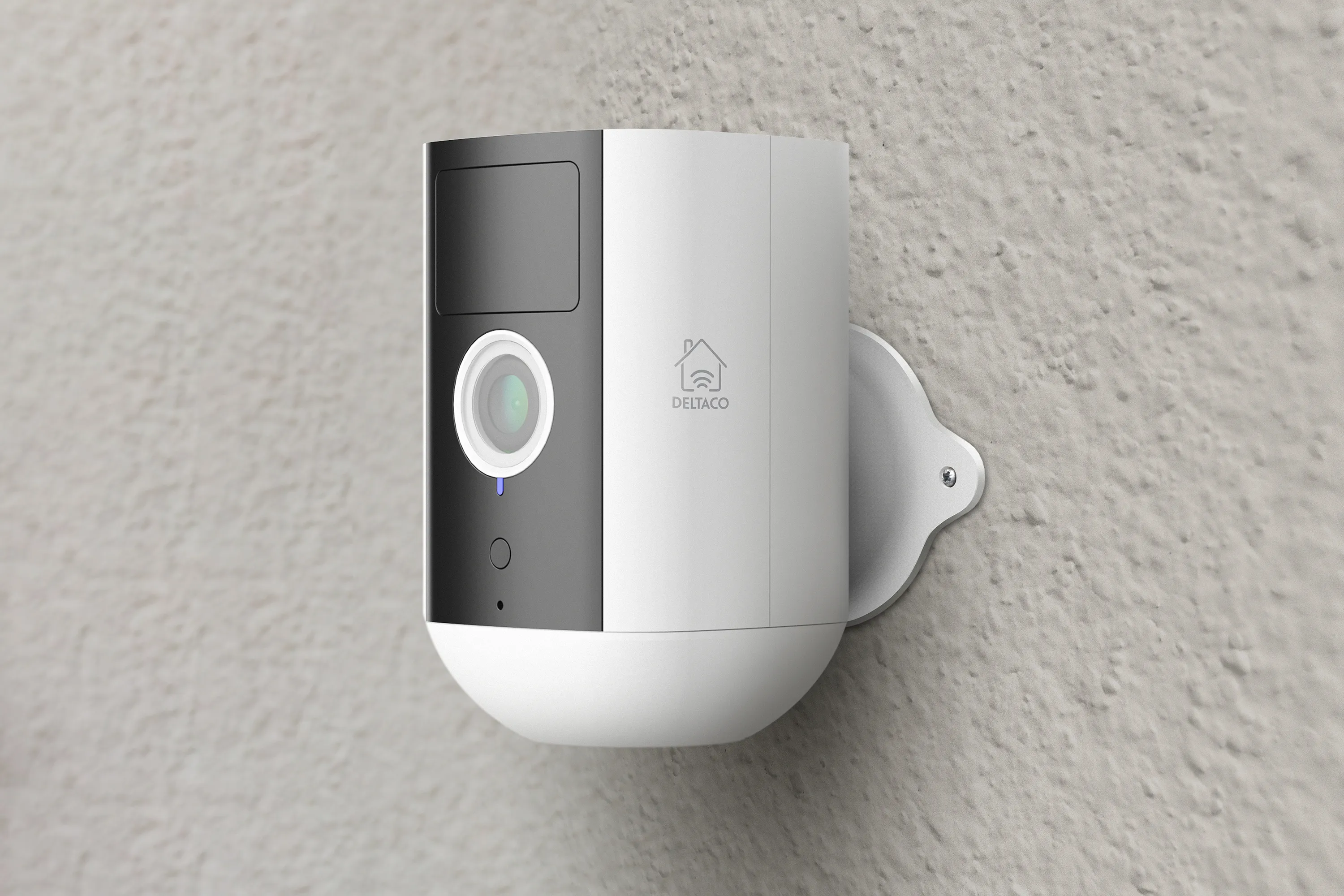 Deltaco Smart Home Battery powered WiFi camera for outdoor use IP54, 2MP, white