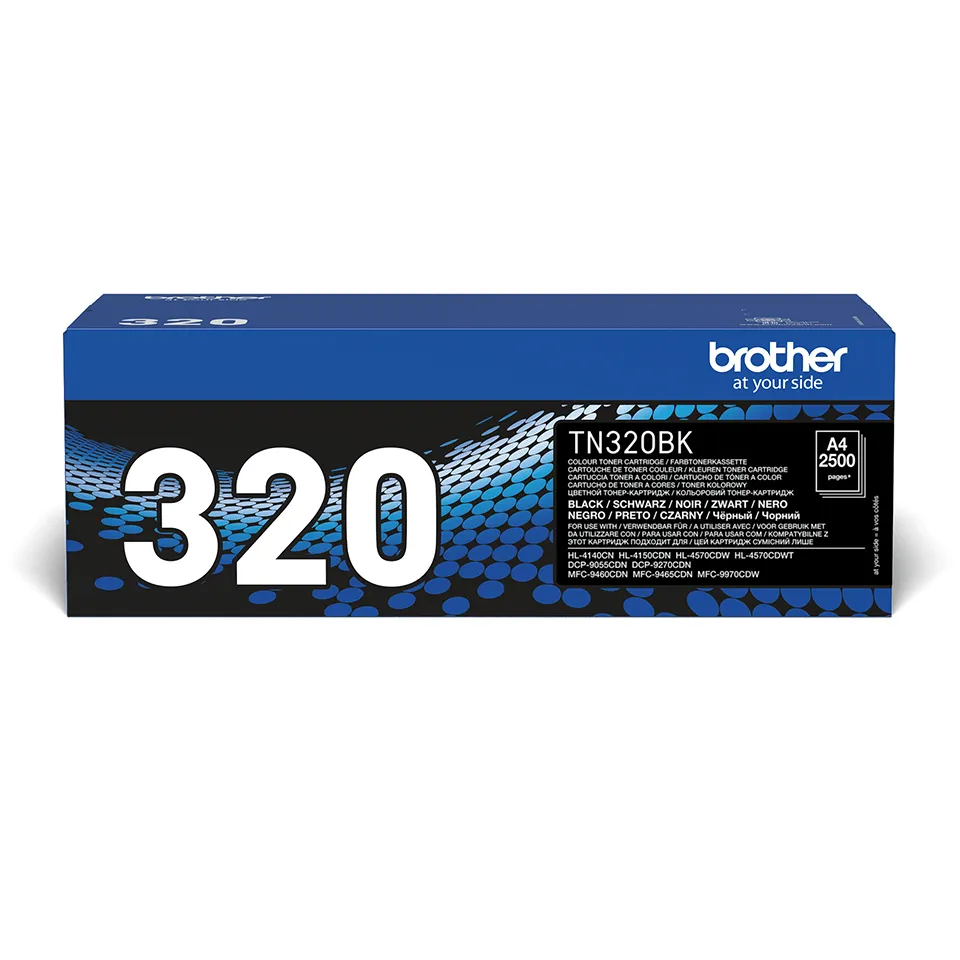 Brother TN320BK toner cartridge, Black