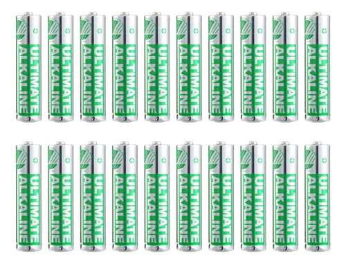 DELTACO Ultimate Alkaline batteries, LR03/AAA size, 20-pack bulk