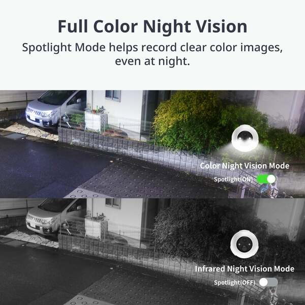 SwitchBot Outdoor Spotlight Cam 2K - security camera, white