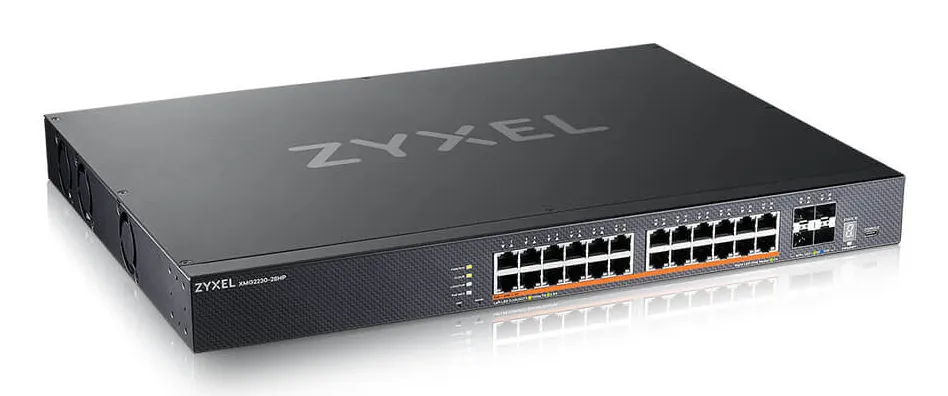 Zyxel XMG2230-28HP - Administrerad switch, Svart