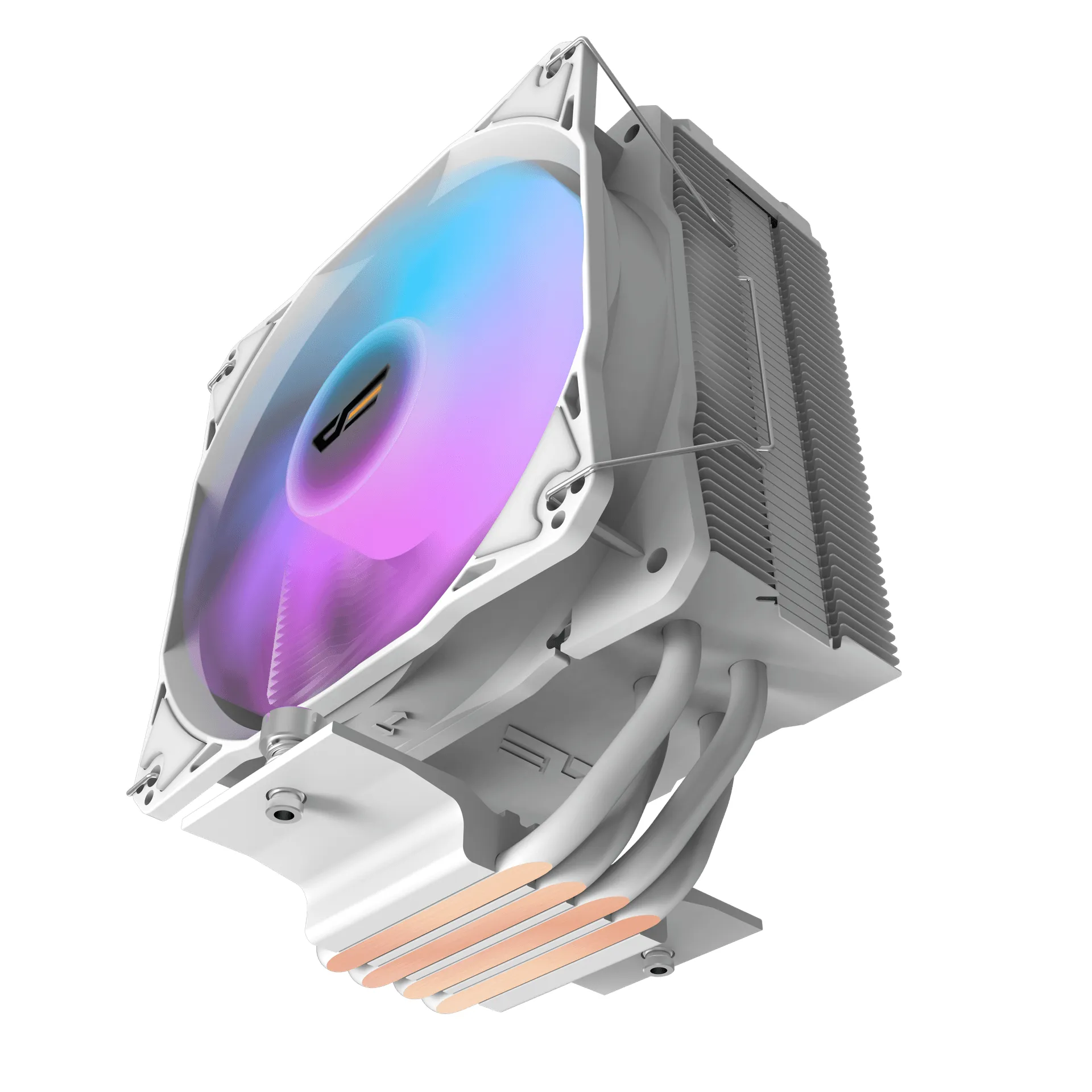 DARKFLASH Z4 Pro 120mm PWM ARGB CPU Air Cooler, Mist White