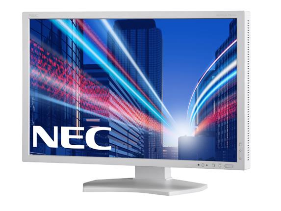 NEC 24.1" MultiSync PA242W, WUXGA, AH-IPS - monitor, White