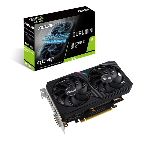 Asus GeForce GTX 1650 Dual OC Mini 4 Gt -n&auml;yt&ouml;nohjain