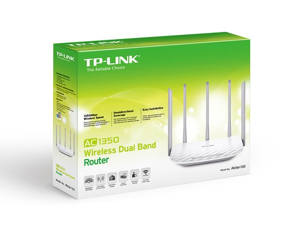 TP-Link Archer C60, AC1350, Dual-Band - Wi-Fi router