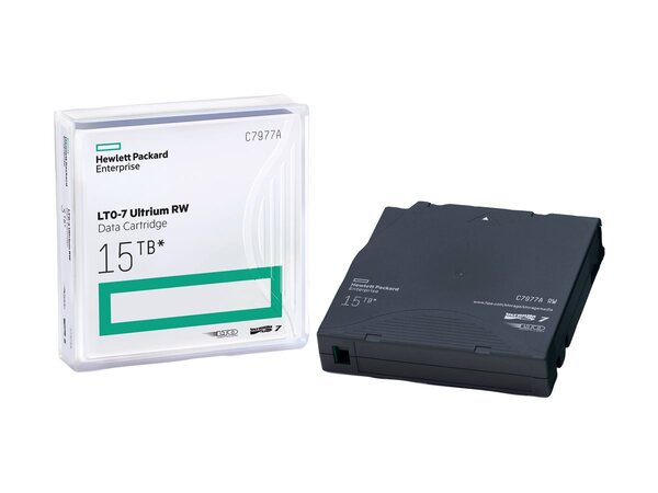 HPE LTO-7 Ultrium 15 TB RW datapatron, bl&aring;gr&aring;
