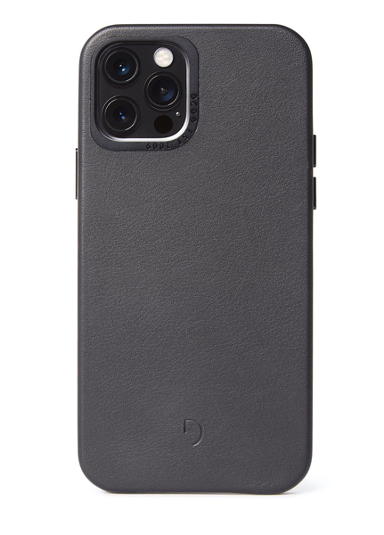 Decoded - Leather Backcover for iPhone 12 Pro Max Black