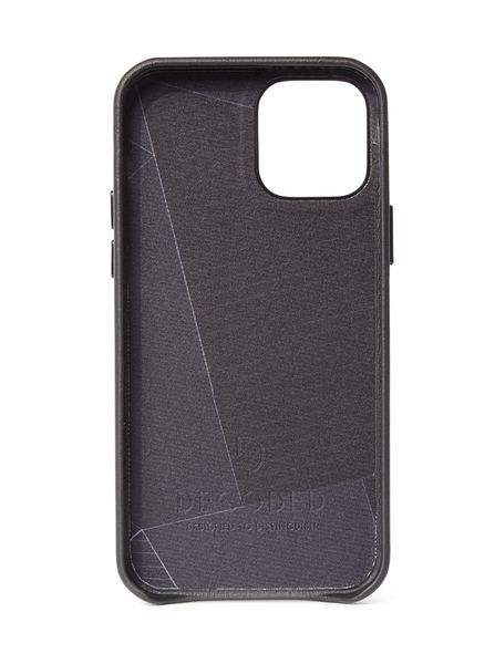Decoded - Leather Backcover for iPhone 12 Pro Max Black