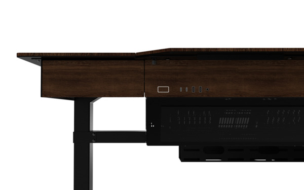 Lian Li DK07-WD Wood Edition -p&ouml;yt&auml;kotelo ikkunalla, p&auml;hkin&auml;/musta