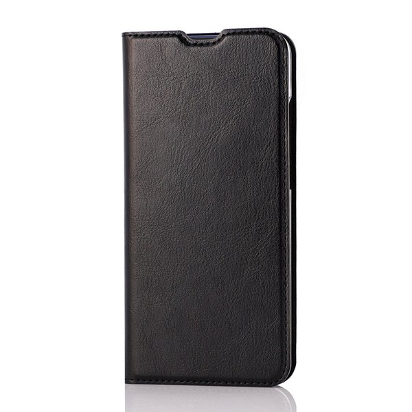 WAVE Book Case musta suojakotelo Honor 8A puhelimelle. Magneettisulkuinen kansi, korttipaikat RFID suojauksella ja l&auml;pin&auml;kyv&auml; muovikelkka (PC). Pintamateriaali