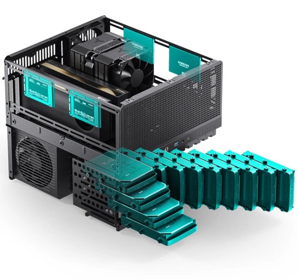 JONSBO N5 -miditornikotelo, musta