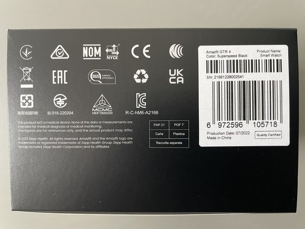 Amazfit GTR 4 - smartklocka, Superspeed Black