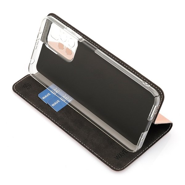Wave Book Case, Xiaomi Redmi 10 - case, Rose gold