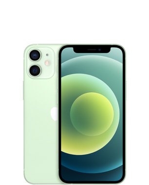 Kunnostettu iPhone 12 mini 128 Gt, vihre&auml; (Erinomainen kunto, uusi akku)