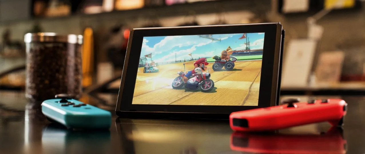Nintendo Switch Joy-Con - spelkonsol, neonr&ouml;d och neonbl&aring;