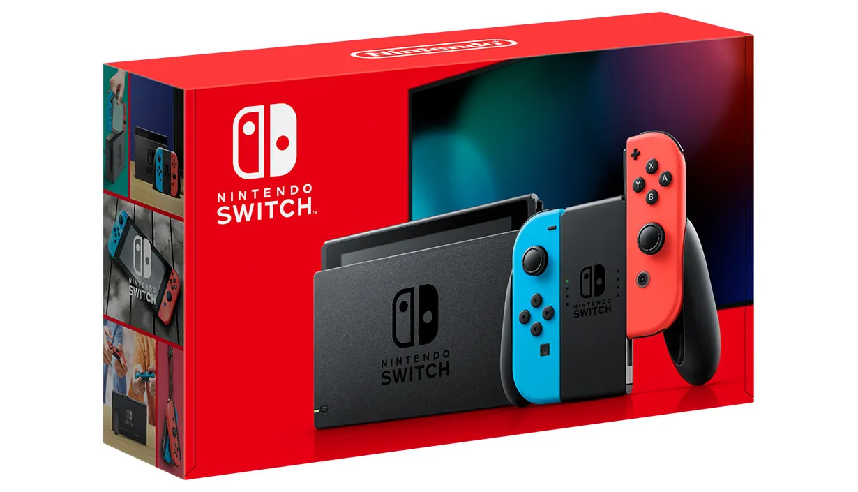 Nintendo Switch Joy-Con - spelkonsol, neonr&ouml;d och neonbl&aring;