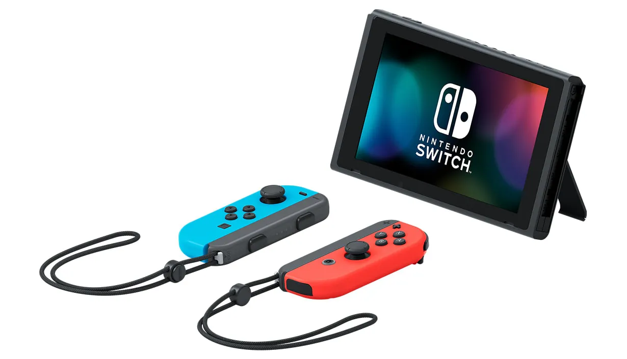 Nintendo Switch Joy-Con - spelkonsol, neonr&ouml;d och neonbl&aring;