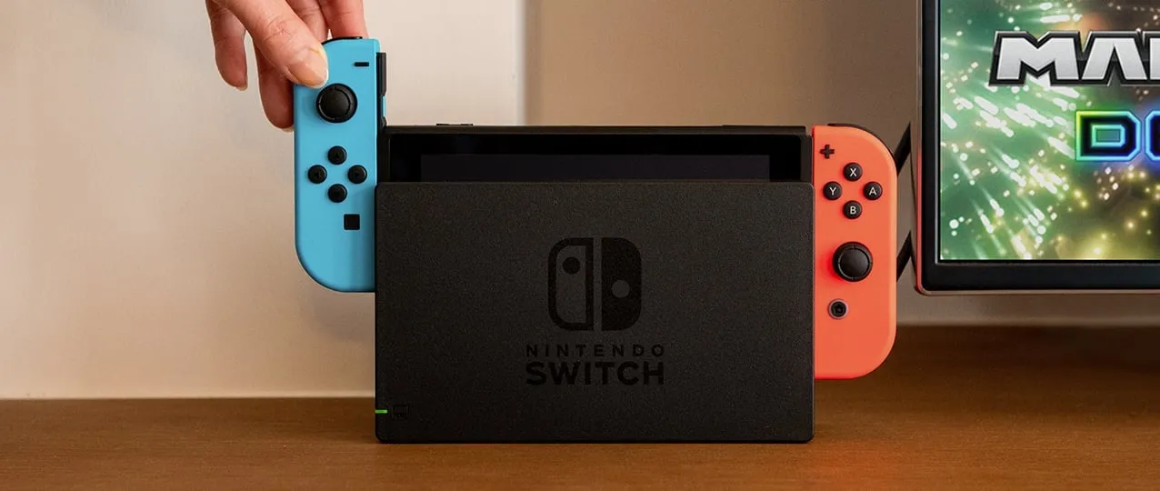 Nintendo Switch Joy-Con - spelkonsol, neonr&ouml;d och neonbl&aring;