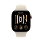 Apple Watch Series 12 (GPS) 46mm Light Gold Aluminium Case with Sand Sport Band, S/M