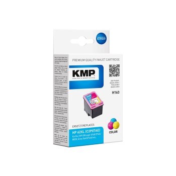 KMP 1741/4030 H163 XL bl&auml;ckpatron, 11.5 ml, cyan/magenta/gul
