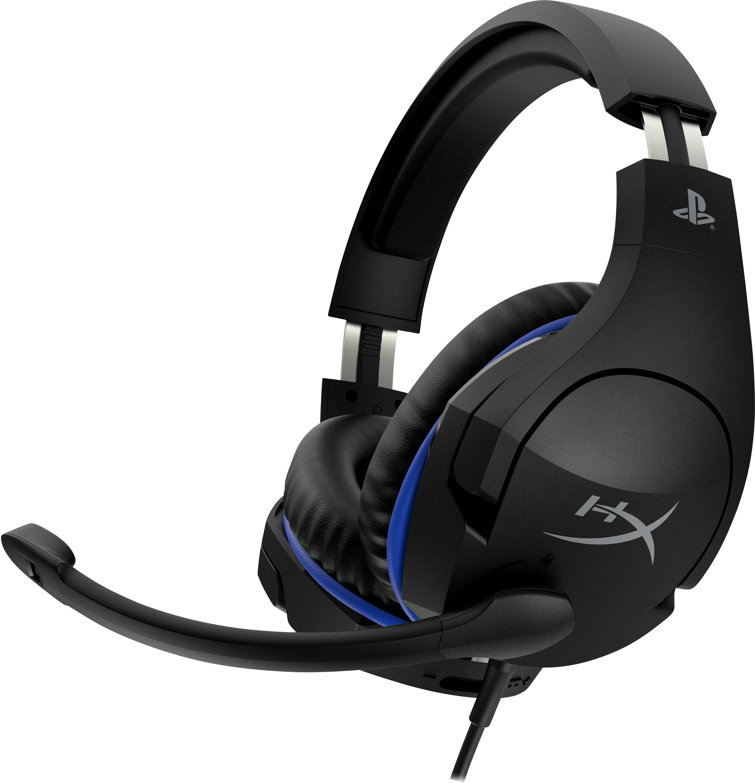 HyperX Cloud Stinger, PS5 - spelhörlurar, svart/blå
