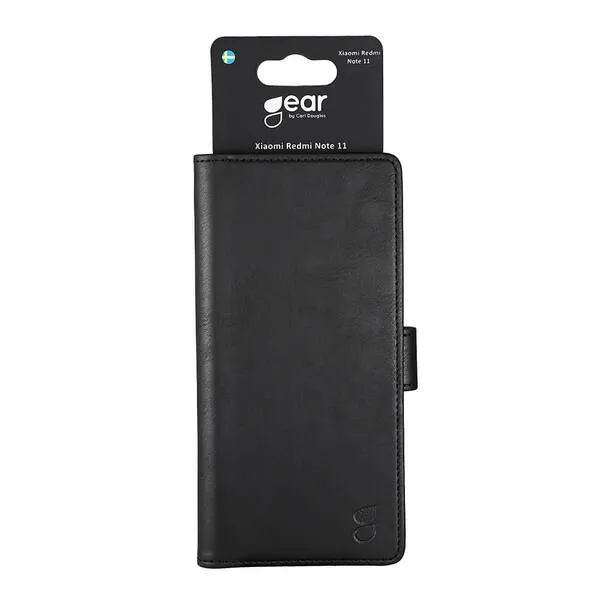 GEAR Wallet, Redmi Note 11/11S - Wallet Case, Black