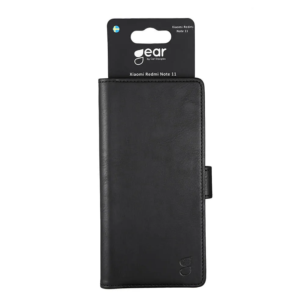 GEAR Wallet, Redmi Note 11/11S - Wallet Case, Black