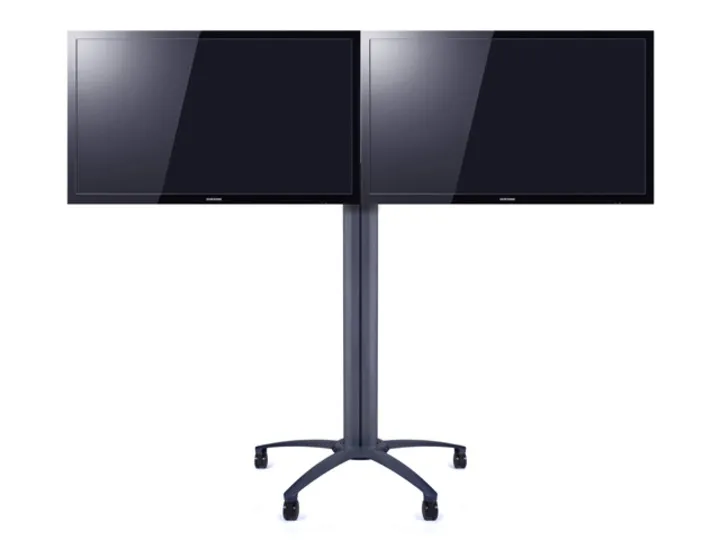 Multibrackets M Public Display Stand Dual Screen Mount - Asennuspakkaus ( tuplan&auml;ytt&ouml;kiinnitys ) tuotteelle 2 LCD-n&auml;ytt&ouml;&auml; - ter&auml;s - musta -n&auml;yt&ouml;n koko: 40"-55"