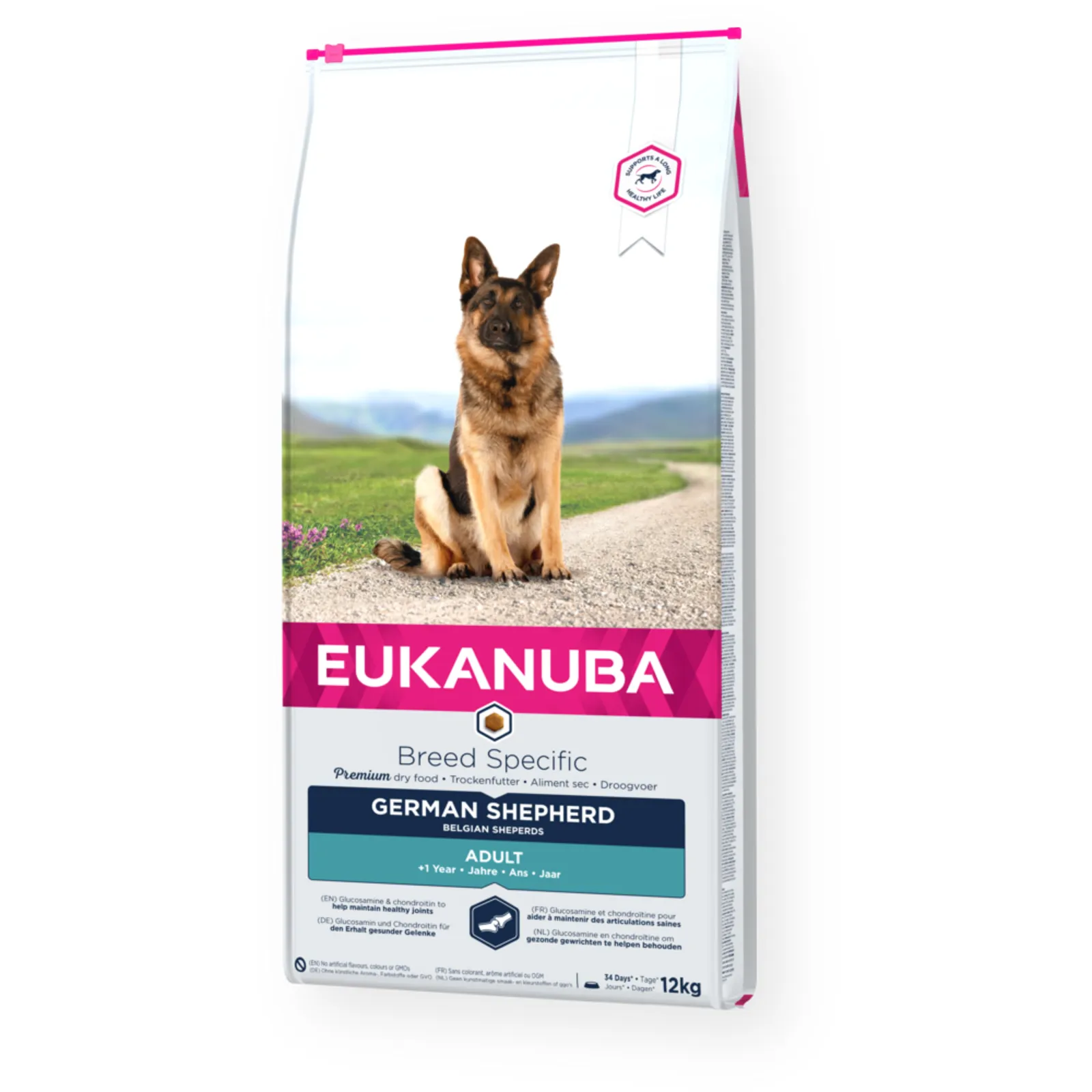 Eukanuba Breed Specific Adult German Shepherd Chicken, Dry food for dogs, 12kg