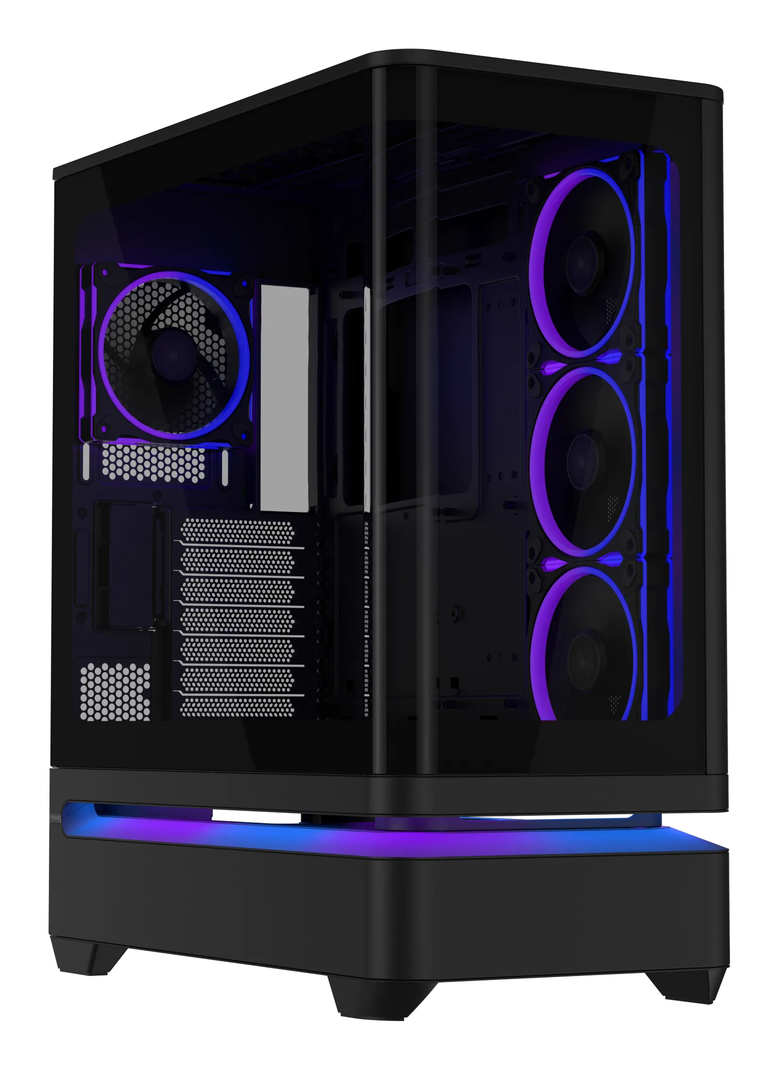 ASUS Prime AP304 Midi-Tower Case with window, with RGB lighting, Black