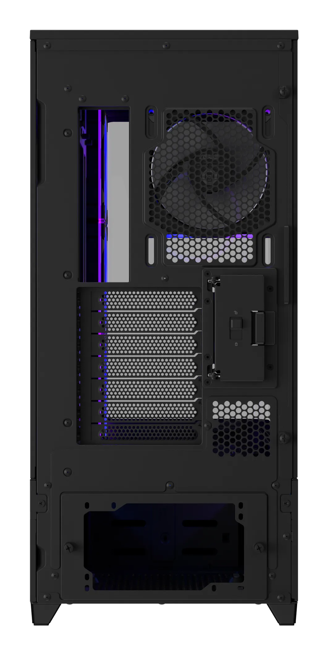 ASUS Prime AP304 Midi-Tower Case with window, with RGB lighting, Black