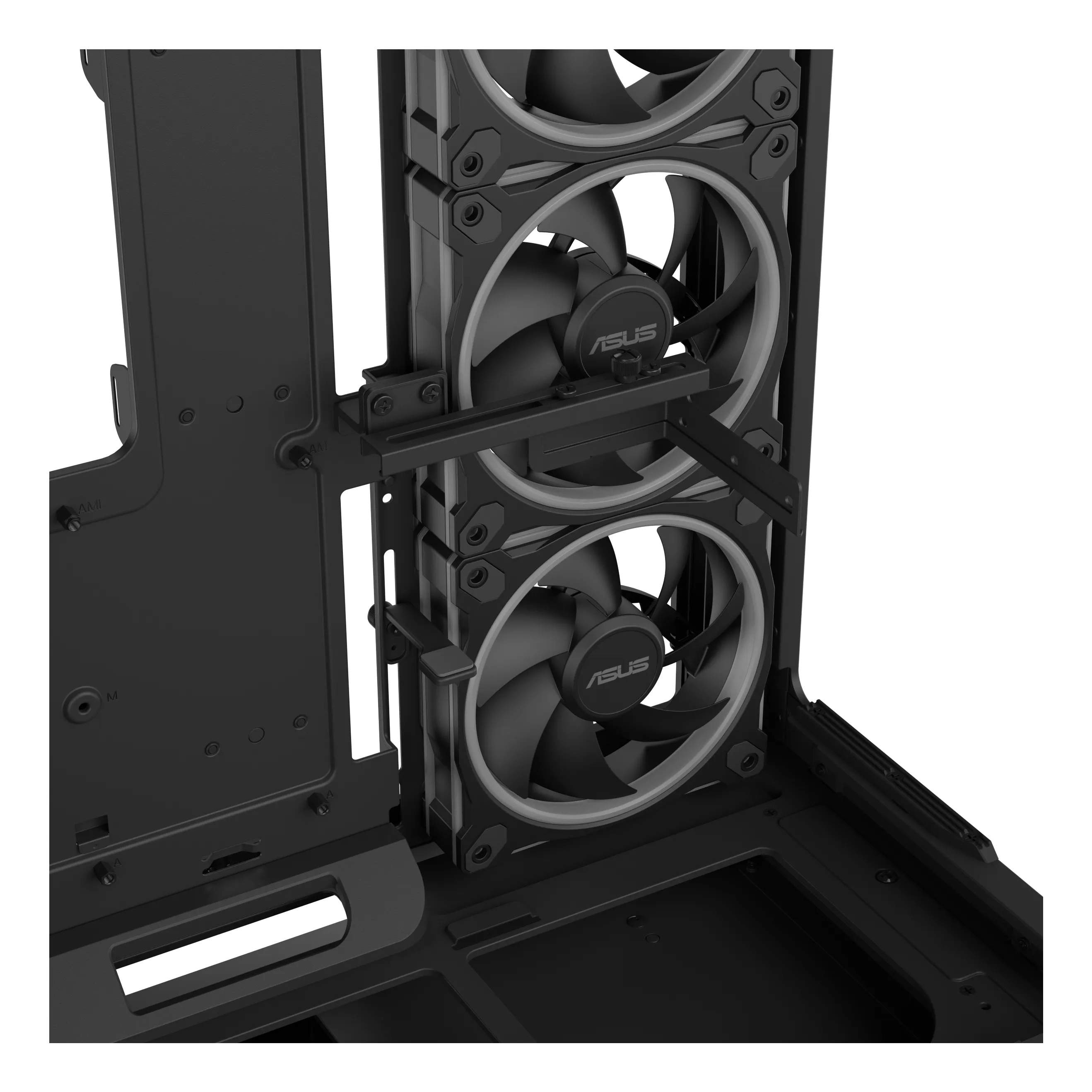 ASUS Prime AP304 Midi-Tower Case with window, with RGB lighting, Black