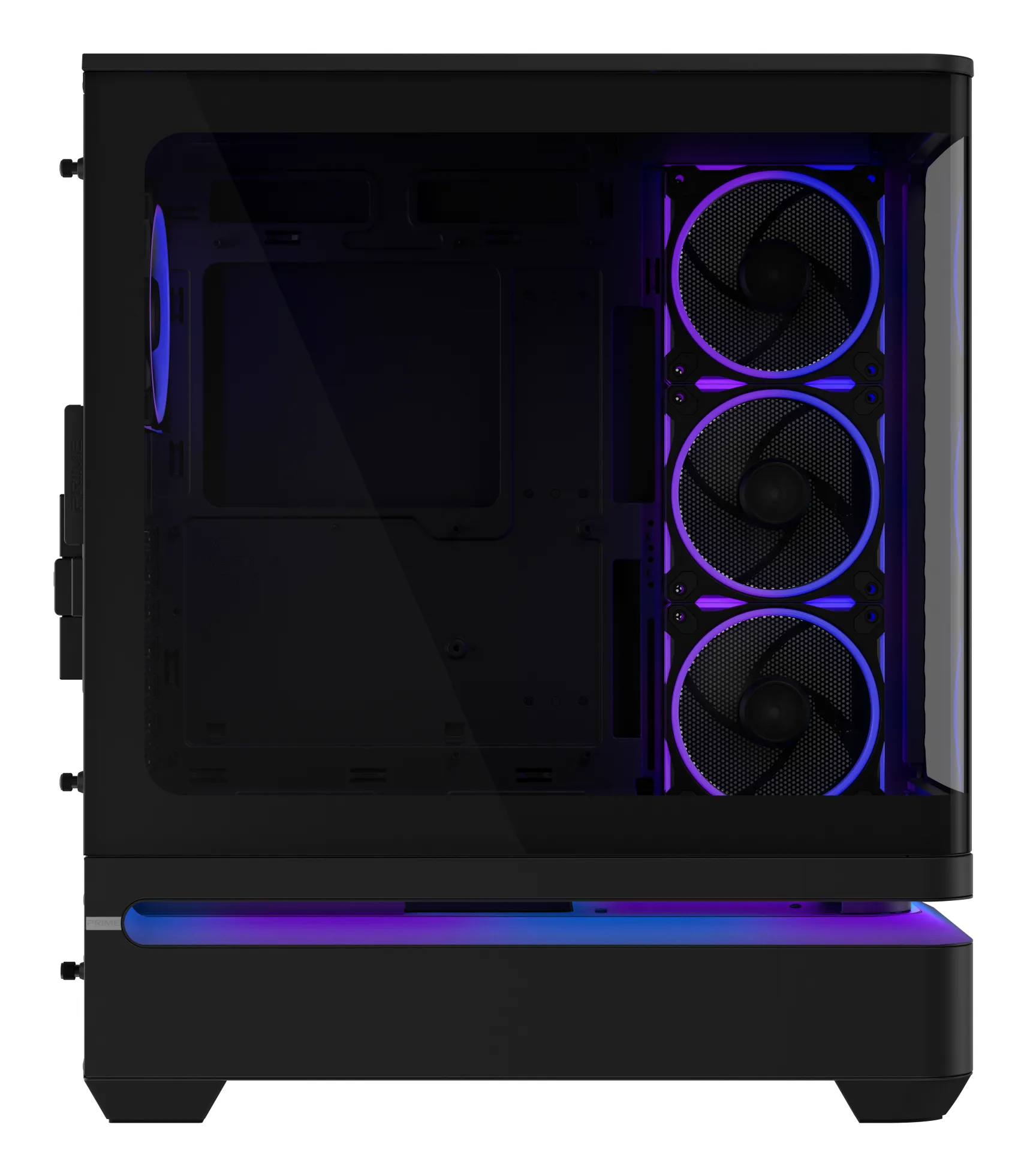 ASUS Prime AP304 Midi-Tower Case with window, with RGB lighting, Black