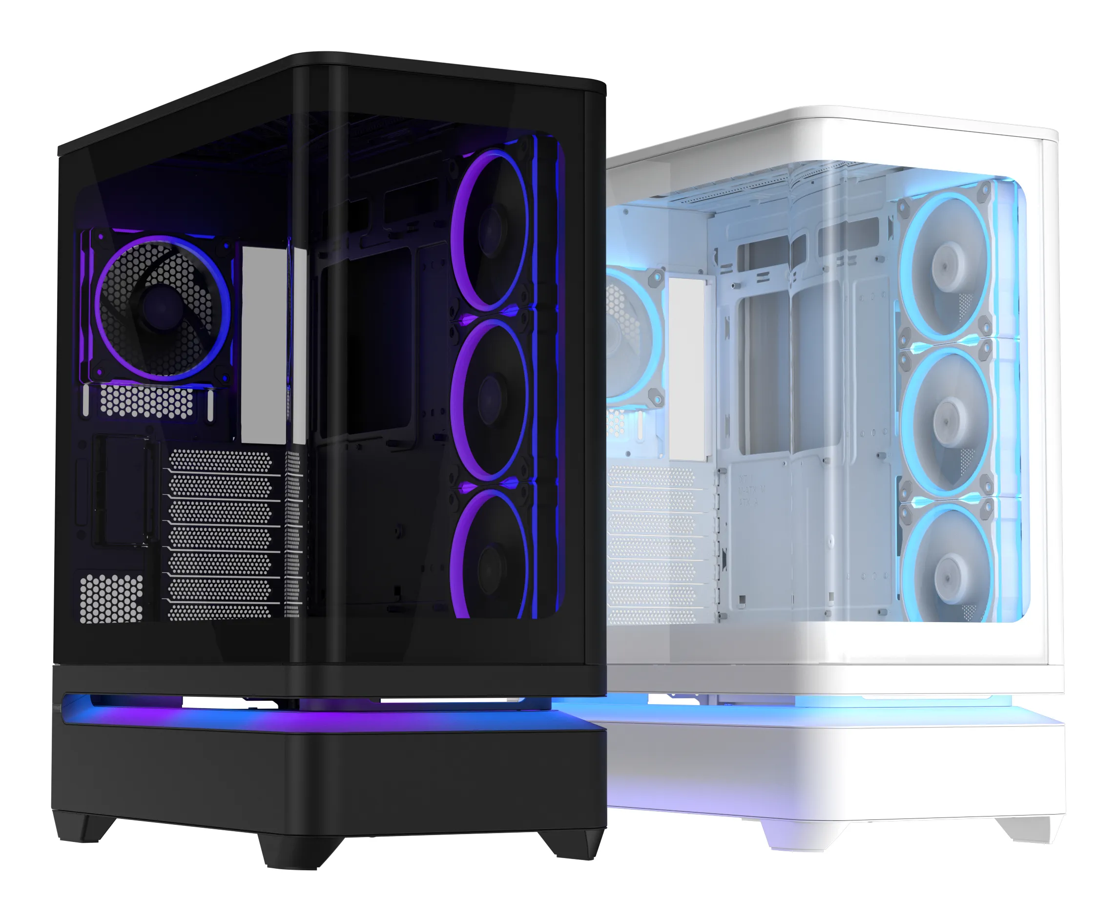 ASUS Prime AP304 Midi-Tower Case with window, with RGB lighting, Black