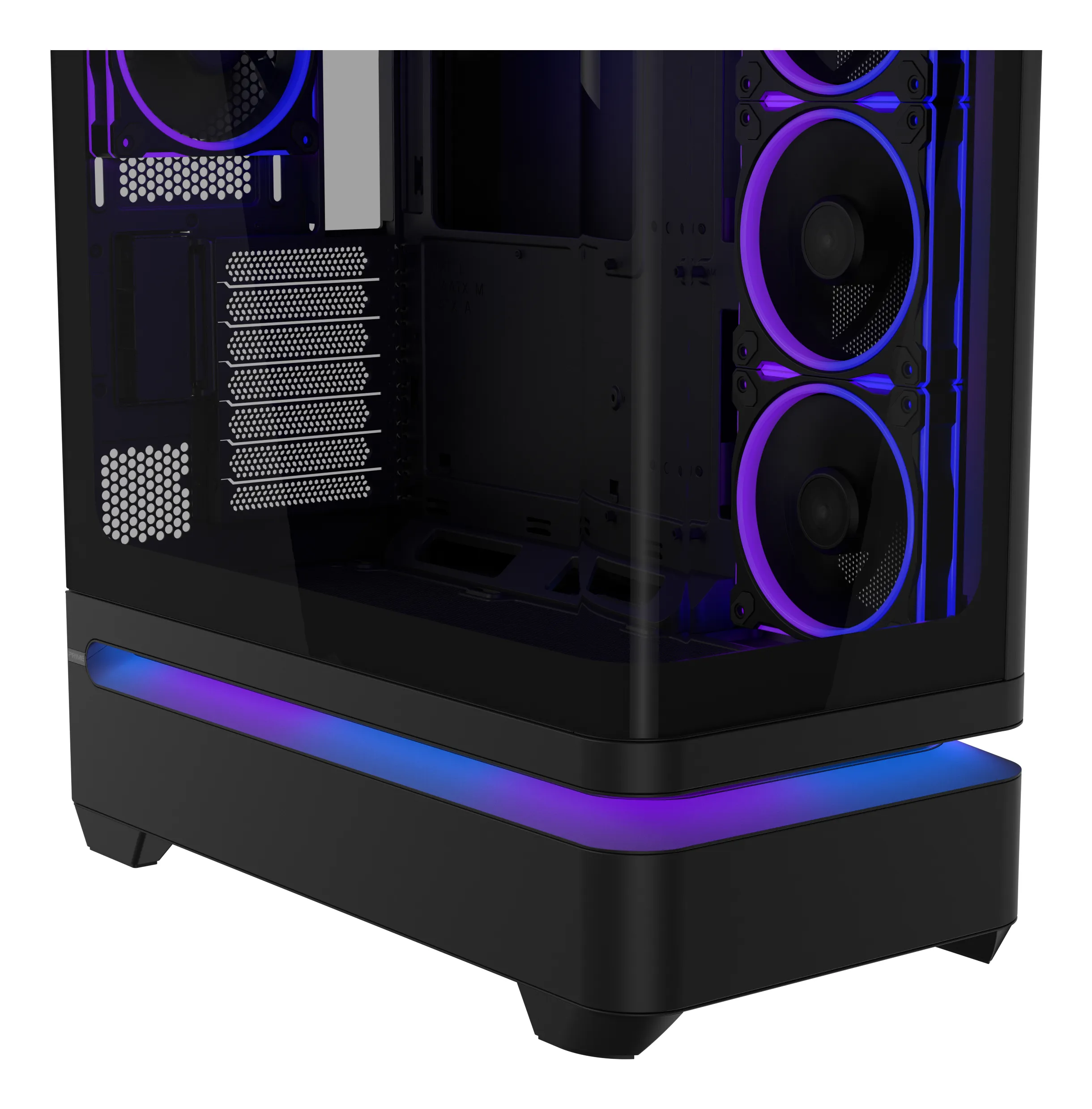 ASUS Prime AP304 Midi-Tower Case with window, with RGB lighting, Black