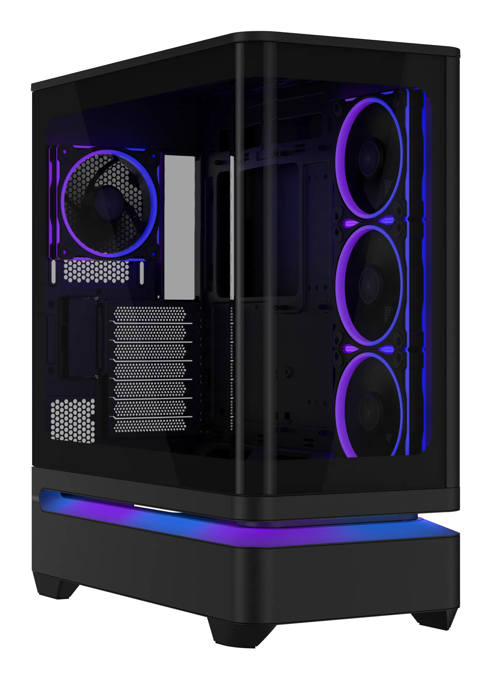 ASUS Prime AP304 Midi-Tower Case with window, with RGB lighting, Black