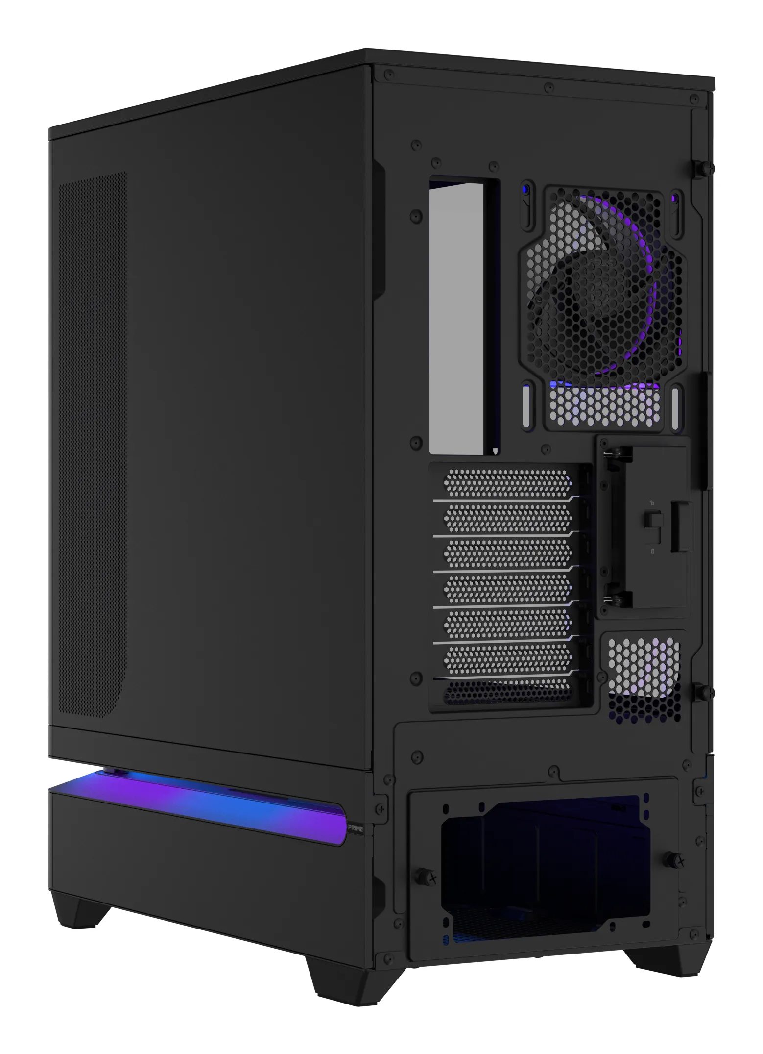 ASUS Prime AP304 Midi-Tower Case with window, with RGB lighting, Black