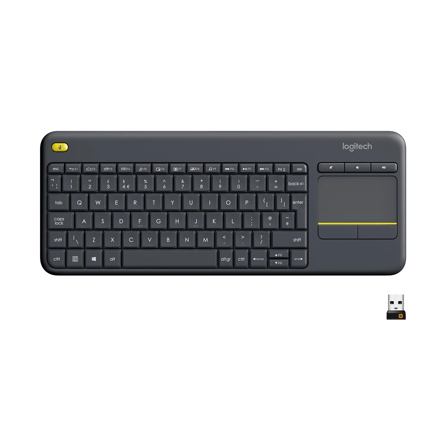 LOGITECH K400 Plus Wireless Touch Keyboard US/INT