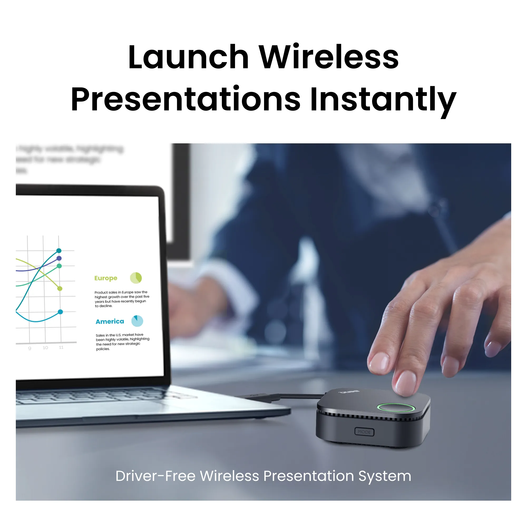 BenQ InstaShow WDC15 - 4K langaton Esitysj&auml;rjestelm&auml;