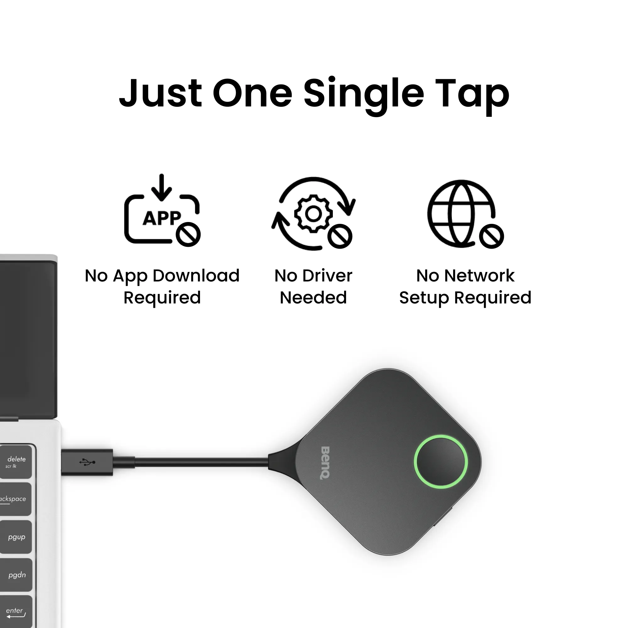 BenQ InstaShow WDC15 - 4K langaton Esitysj&auml;rjestelm&auml;