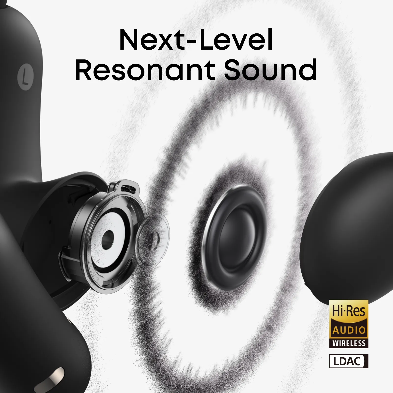 Anker Soundcore AeroFit 2 Pro tr&aring;dl&ouml;sa in-ear h&ouml;rlurar, svart