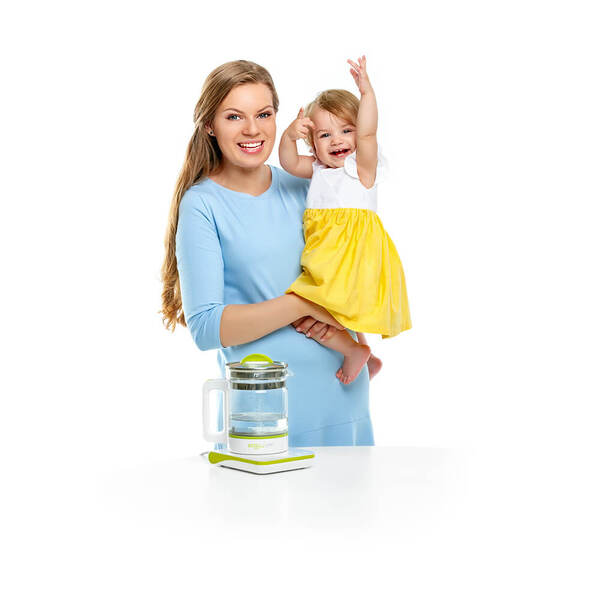 AGU EC8 kettle, 1.0L, 1000W, White/Green