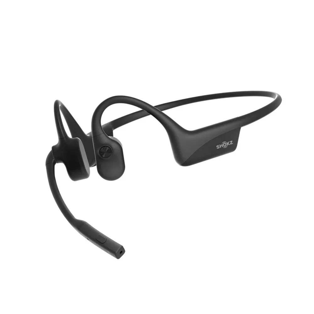 Shokz OpenComm2 PTT for Zello Wireless Bone Conductor Headset, Black