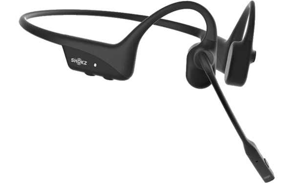 Shokz OpenComm2 PTT for Zello -langaton luujohdekuulokemikrofoni, musta