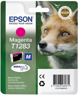 Epson T1283 - Kasetti tulostimelle - 1 x magenta - kuplapakkaus malleihin Stylus S22, SX130, SX230, SX235, SX430, SX435, SX438, SX440, SX445, Stylus Office BX30