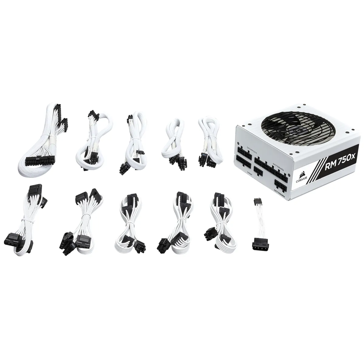 Corsair RMx White Series RM750x 750W -virtal&auml;hde, 80 Plus Gold